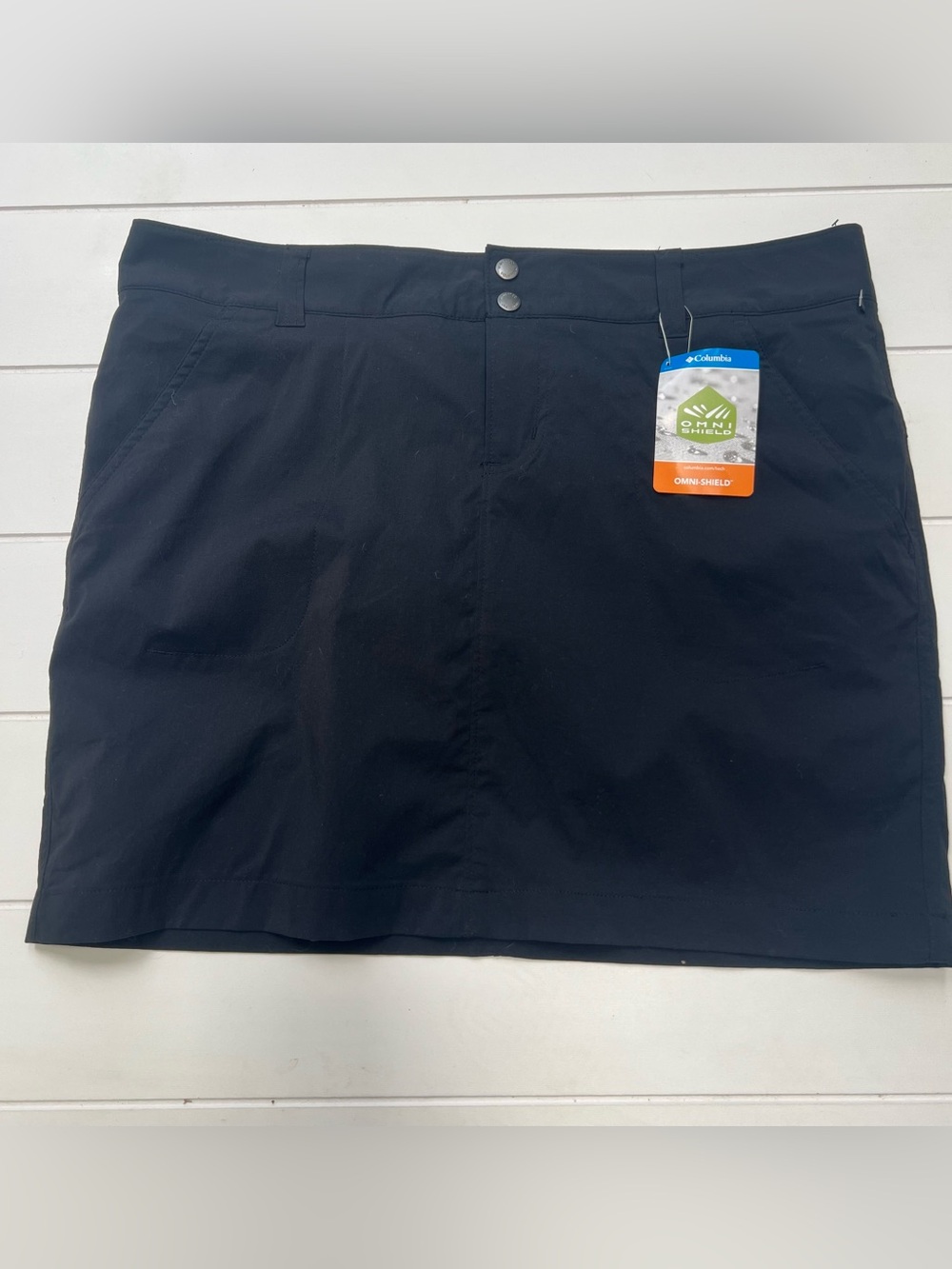 Columbia Black Omni-Shield Athletic Skort NWT Black 14 Outdoor Adventure